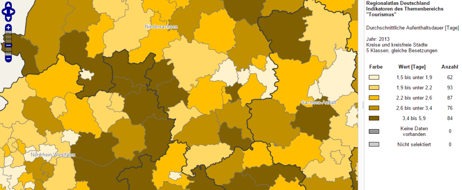 Der Inhalt des Regionalatlas basiert auf dem breit gefächerten Datenangebot der amtlichen Regionalstatistik. Eine Vielzahl dieser regionalstatistischen Tabellen ist online über die "Regionaldatenbank Deutschland" verfügbar.